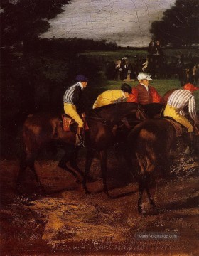 Edgar Degas Werke - Jockeys in Epsom 1862 Edgar Degas